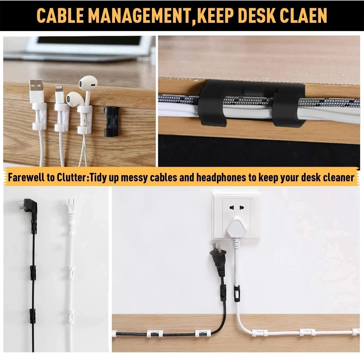 small Cable Organizer Clips Wi - Cable Organizer recension och pris