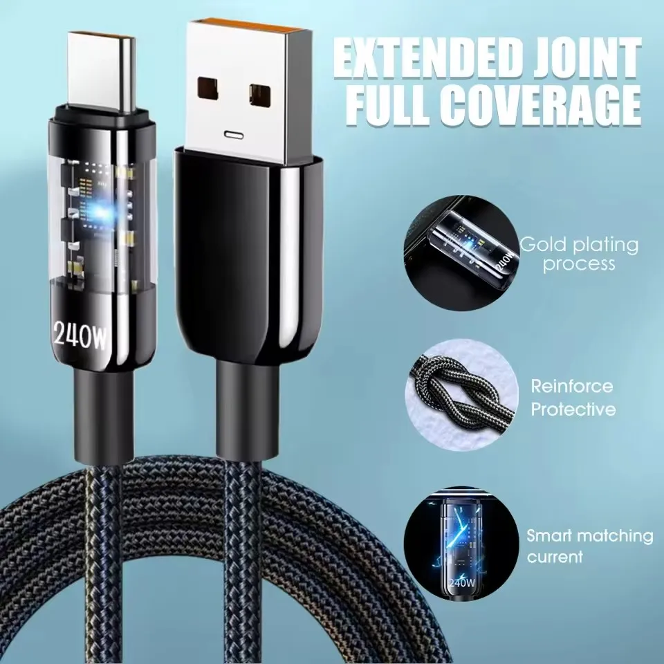 240W Nylon USB Type C Super Fa - Usb Charger recension och pris